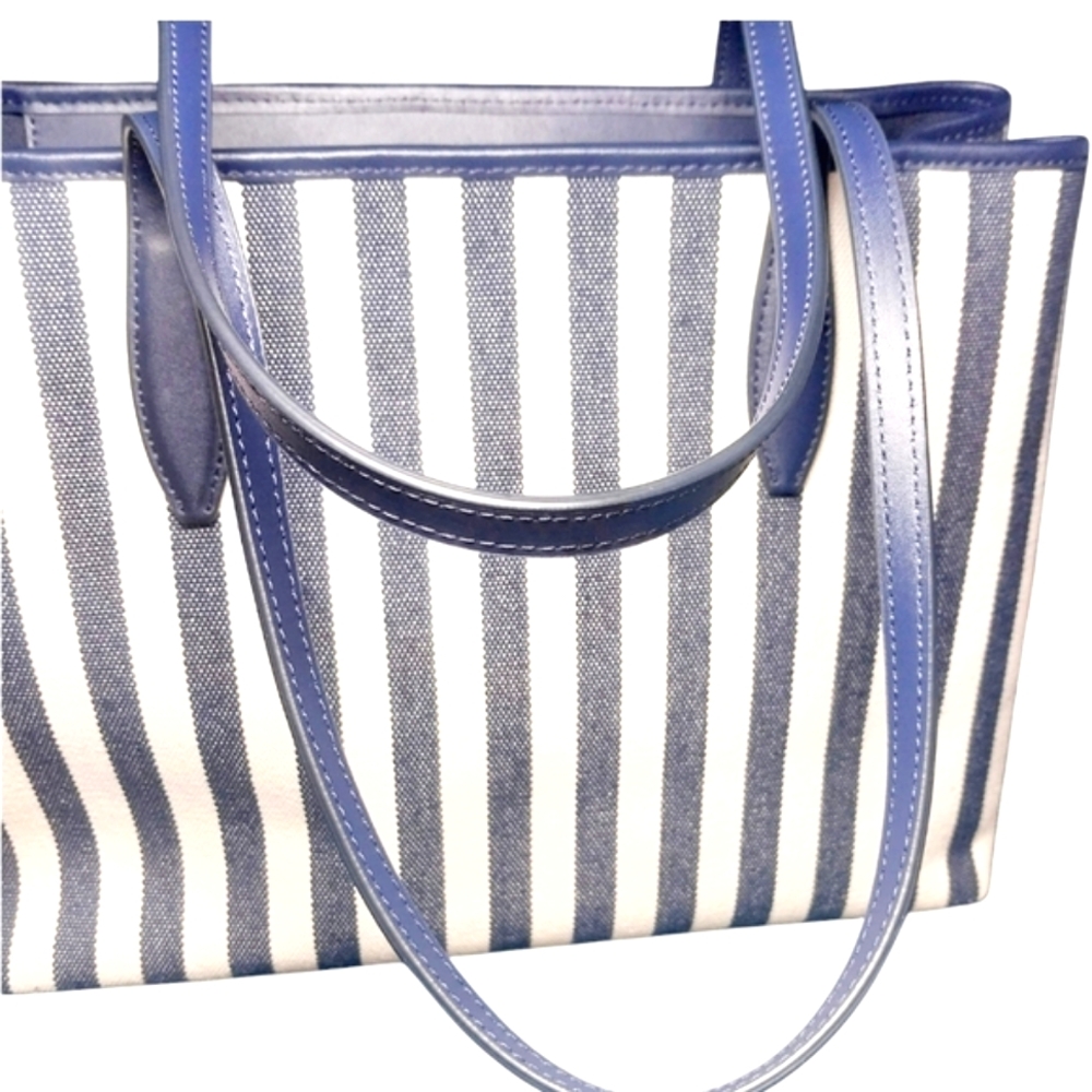 Kate Spade Street Tote Striped Side Snap Tote Bag New Without Tags - Picture 7 of 8